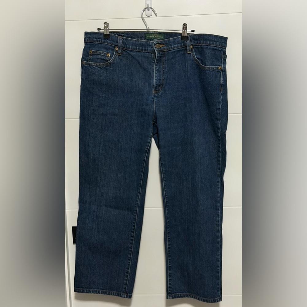 Lauren Ralph Lauren: Women’s Classic Straight Jeans- Size 18W